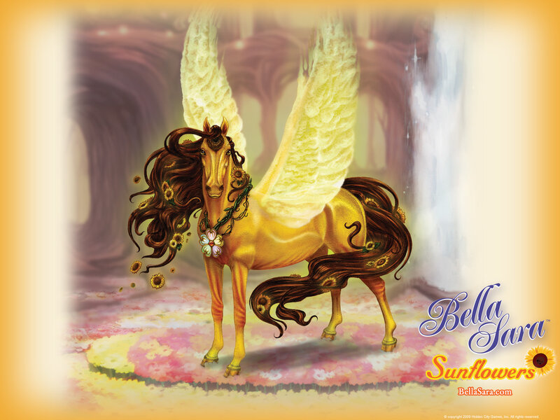 Golden Winged Horse — Yellow
