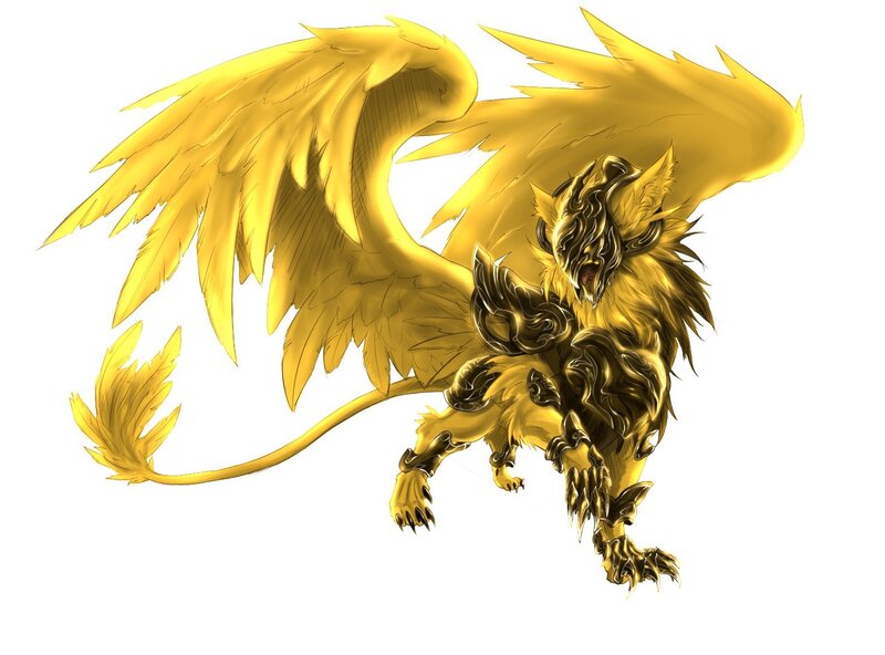 Golden Winged Lion Creature