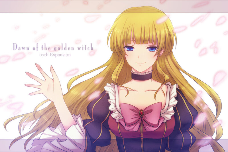 golden witch character art