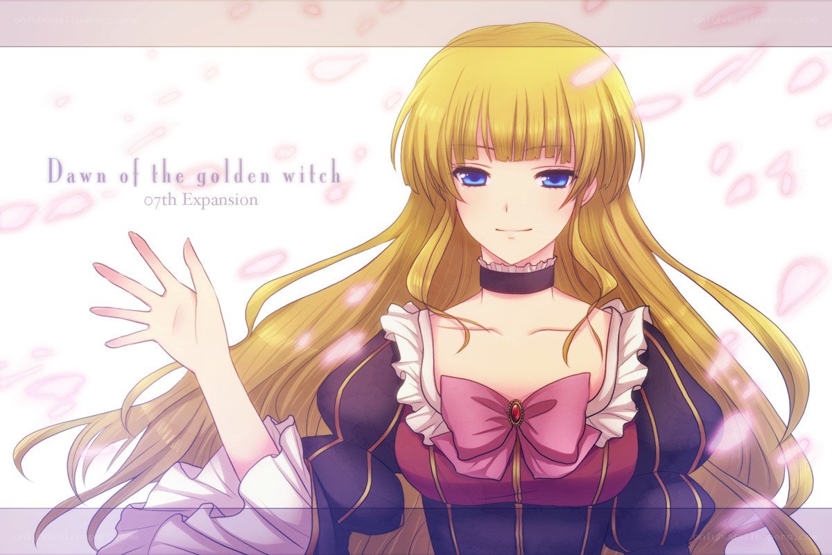 golden witch character art