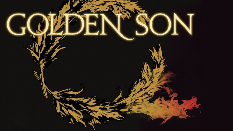 Golden Wreath with Flames