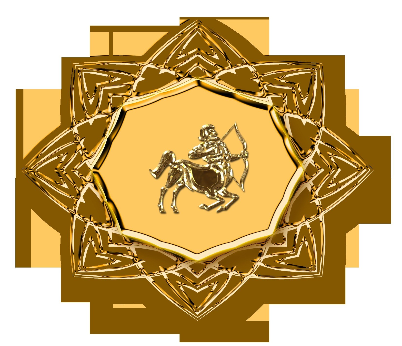 golden zodiac symbol