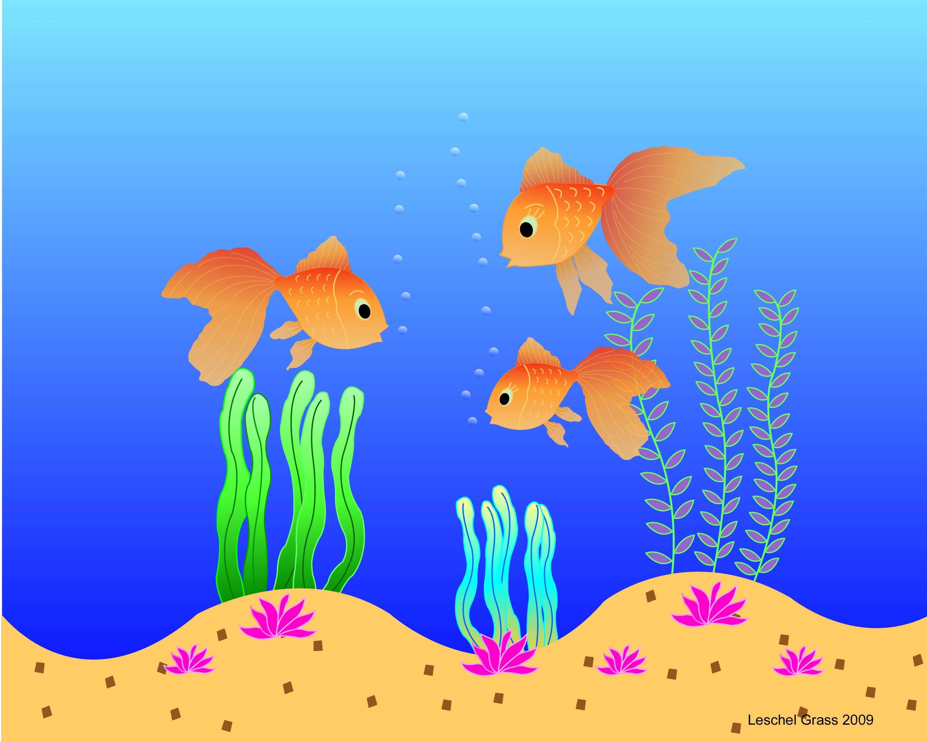 Goldfish in an aquarium