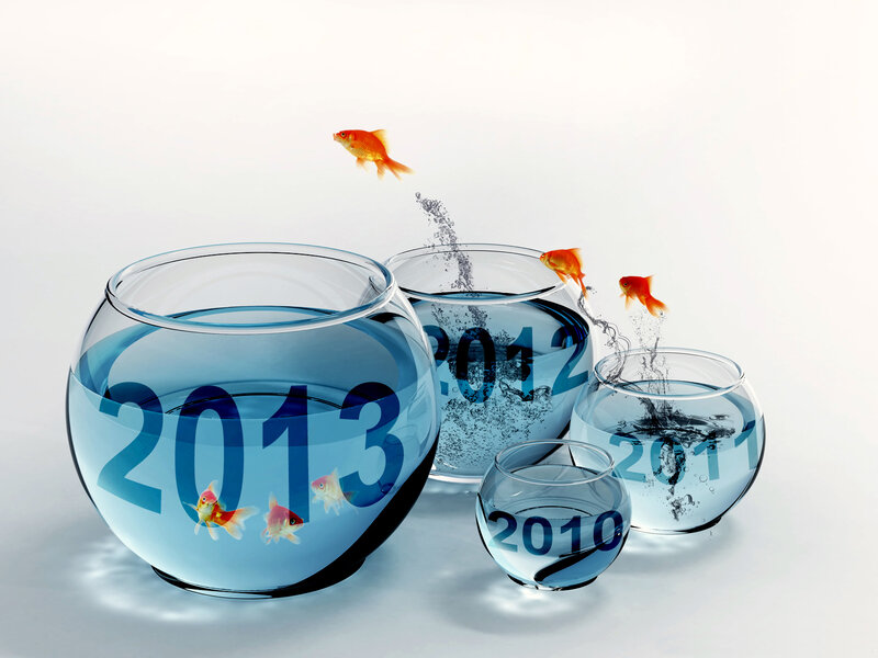 Goldfish in Fishbowls — Blue
