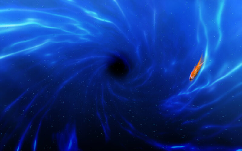 Goldfish in Vortex