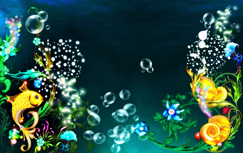 Goldfish with Sea Plants