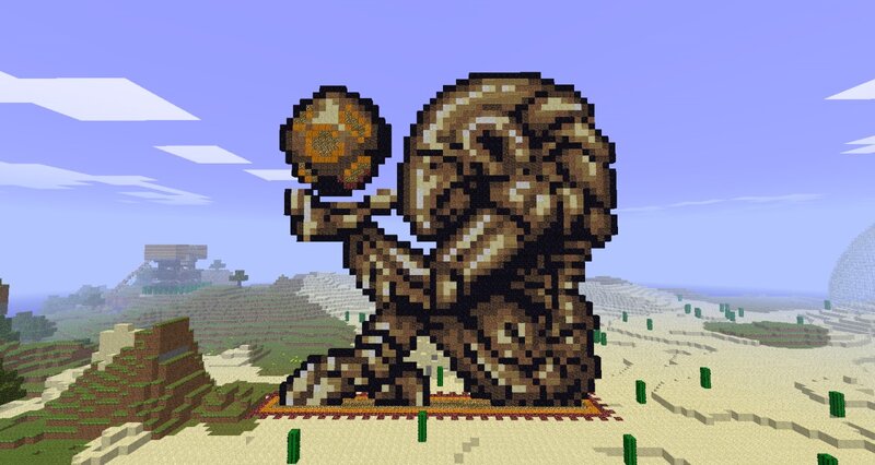 Golem Holding Orb