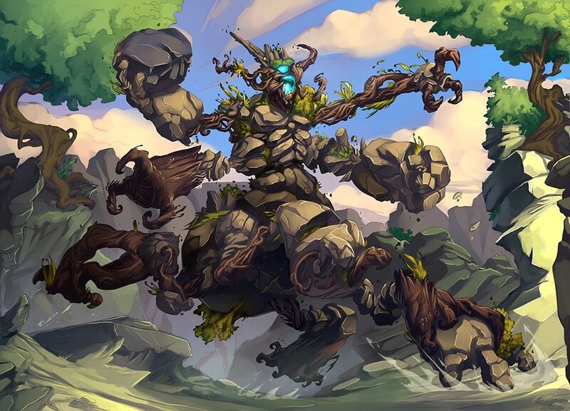golem of stone and wood