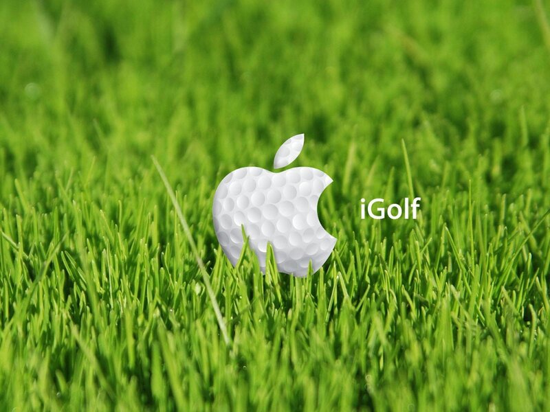 Golf Ball Apple Logo