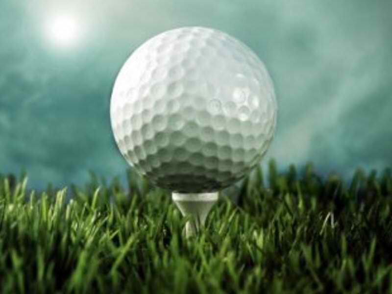 golf ball on tee