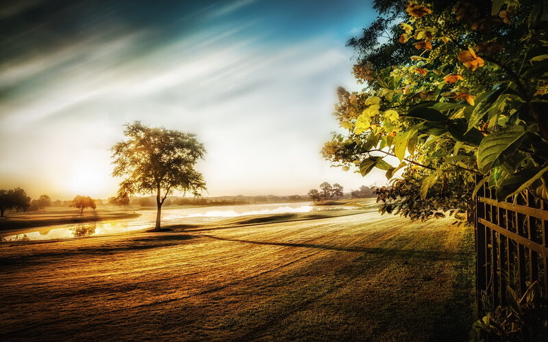 Golf Course at Sunrise