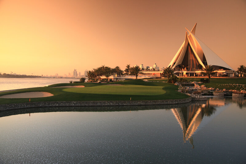 Golf Course at Sunset — Green, Serene, Photograph