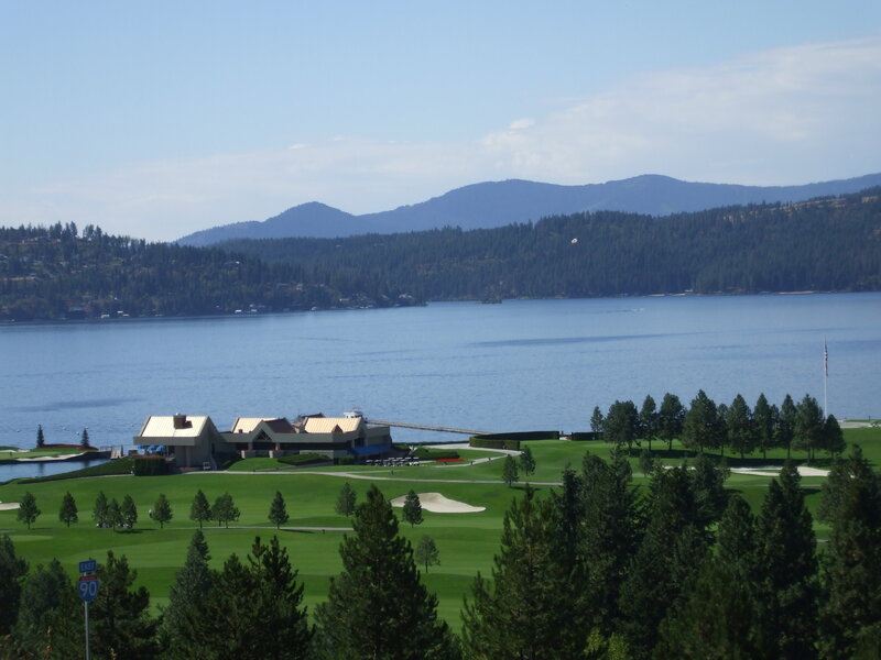 Golf Course by Lake — Green, Serene