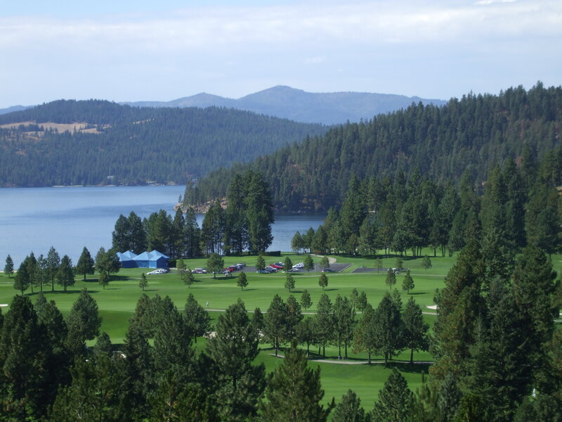 Golf Course by Lake — Green