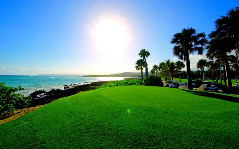 Golf Course by Ocean — Green, Serene, Afternoon