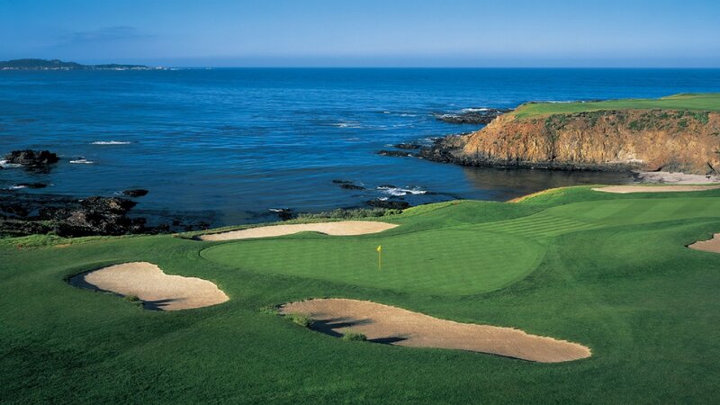 Golf Course by the Ocean — Green, Serene, Afternoon