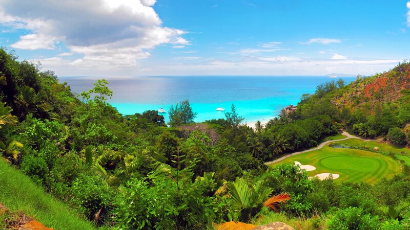Golf Course by the Ocean — Green, Serene
