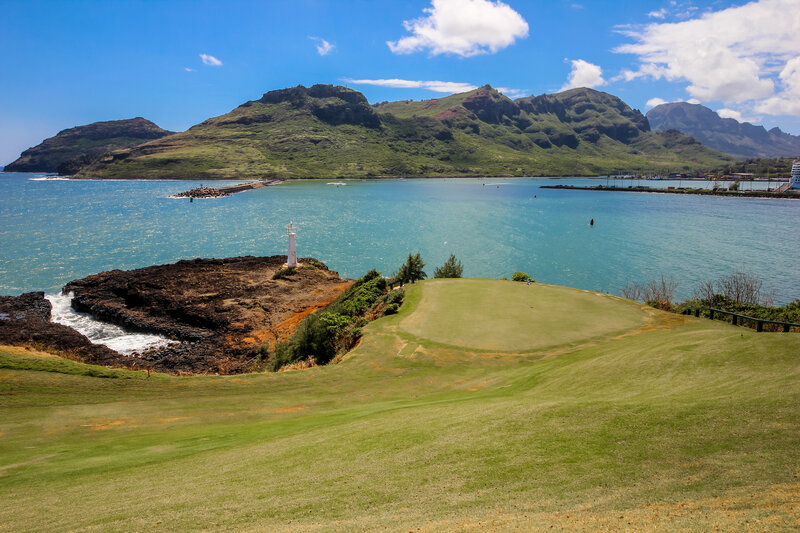 Golf Course by the Sea — Green, Serene, Afternoon