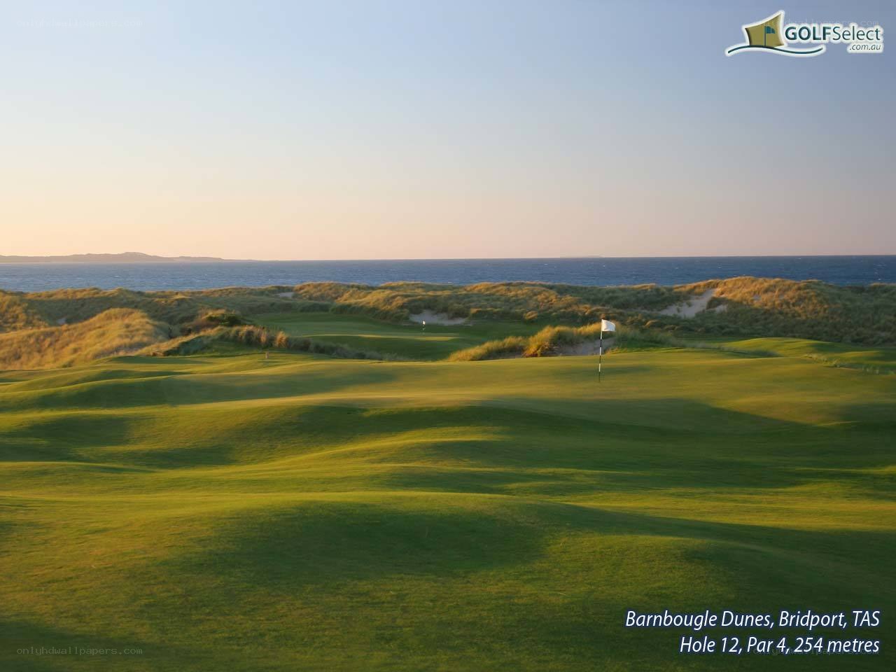 Golf course by the sea