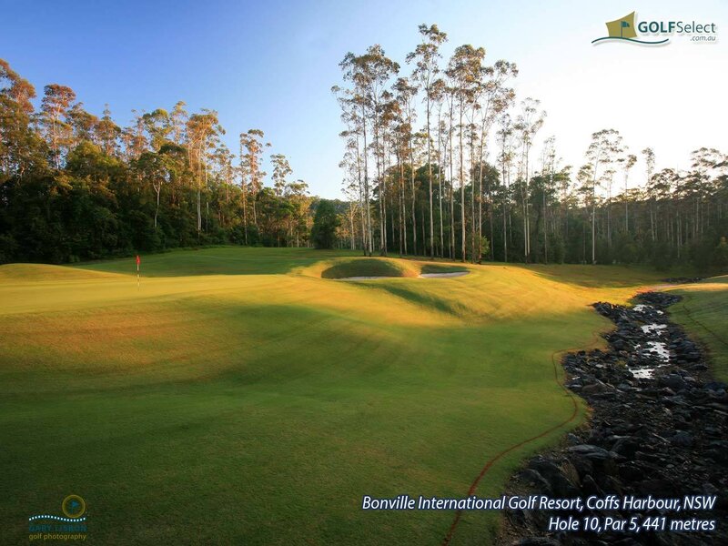 Golf course hole at Bonville