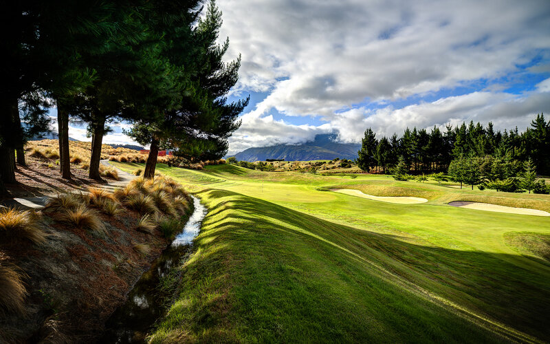 Golf Course Landscape — Green, Serene, Afternoon, Photograph