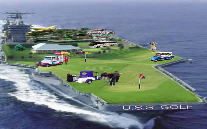 Golf Course on Aircraft Carrier