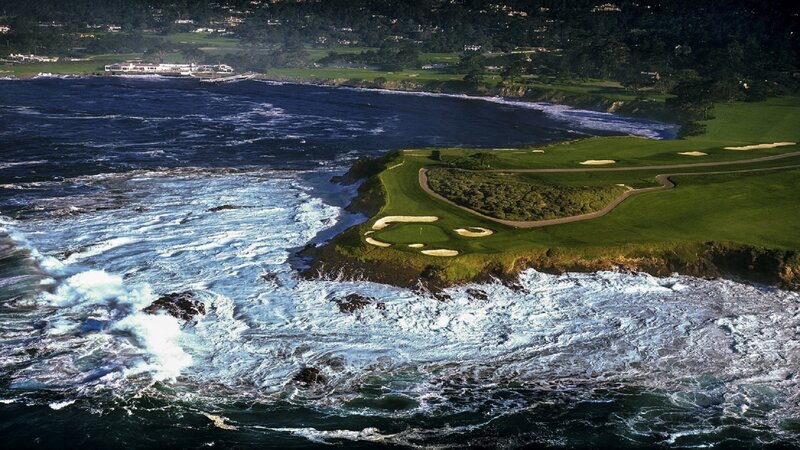 Golf Course on Cliff — Green