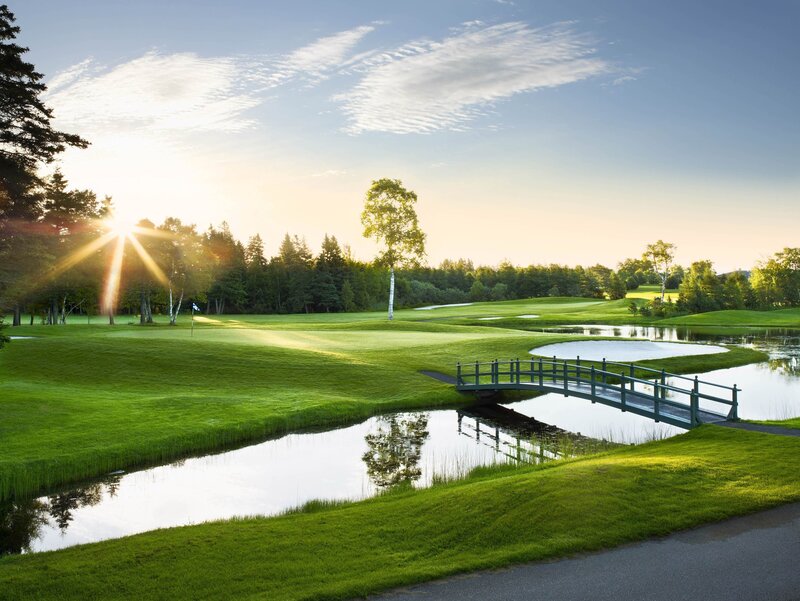 Golf Course with Bridge — Green