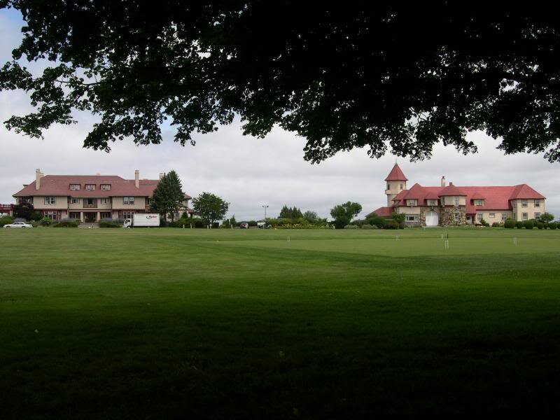 Golf Course with Buildings