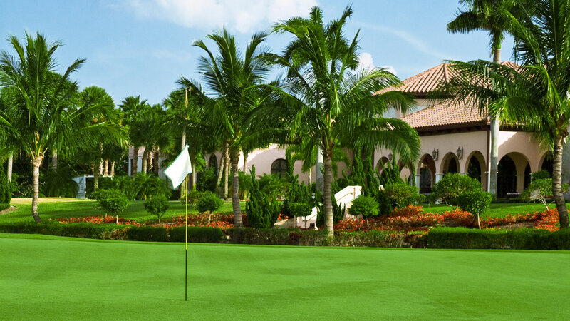 Golf Course with Flag — Green, Serene