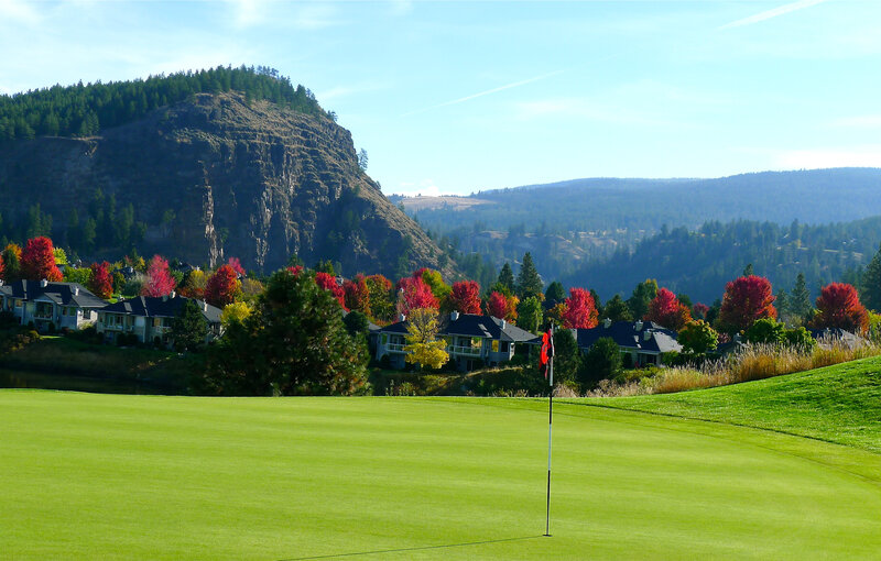 Golf Course with Flagstick