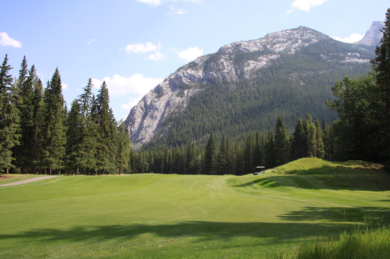 Golf Course with Mountain