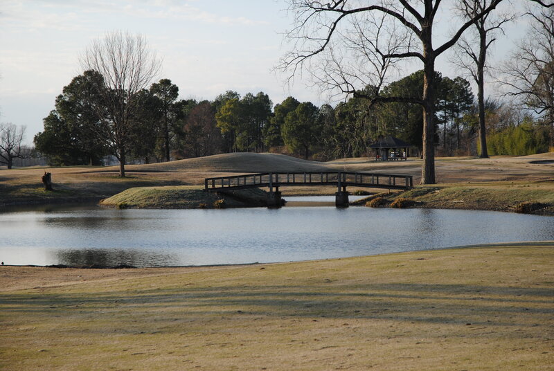 Golf Course with Pond — Green, Serene