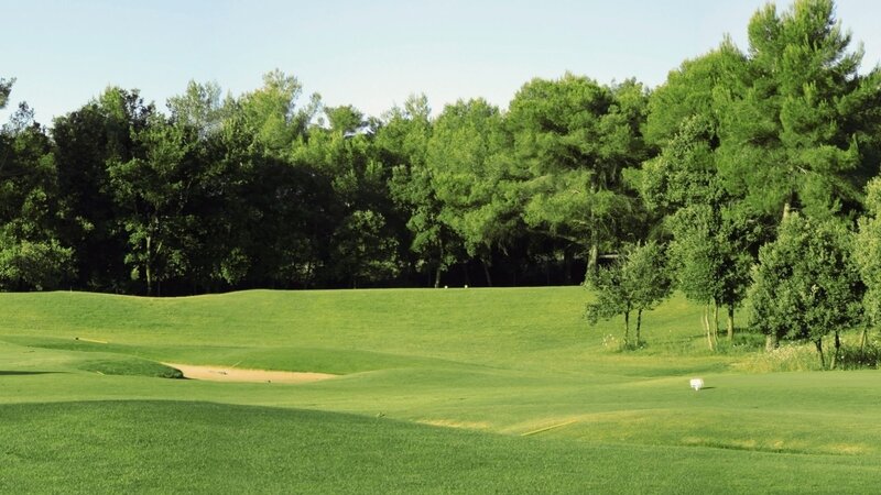 Golf Course with Sand Trap — Green, Serene, Afternoon