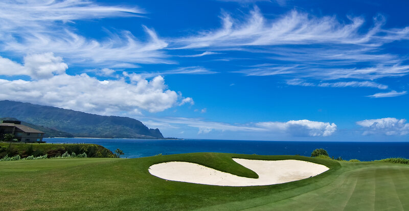 Golf Course with Sand Trap