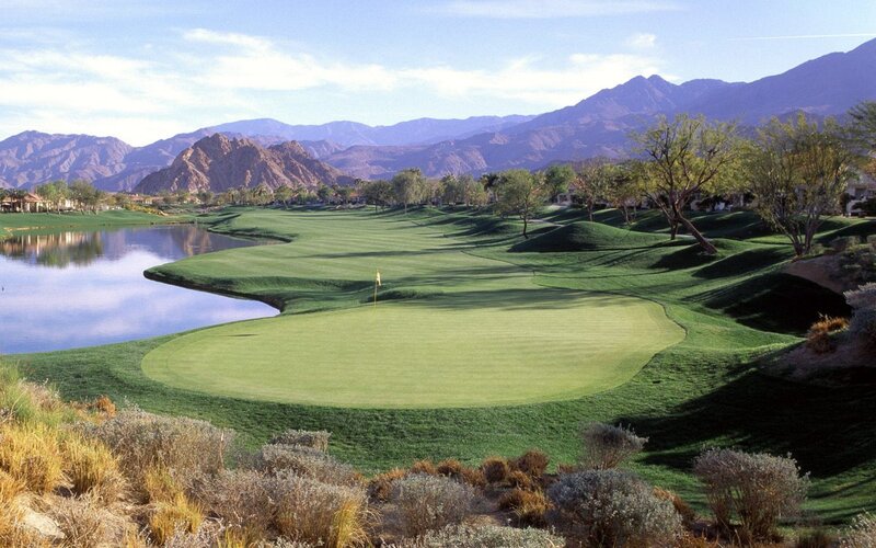 Golf Course with Water Hazard — Green