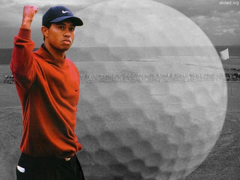 Golfer Celebrating on Course