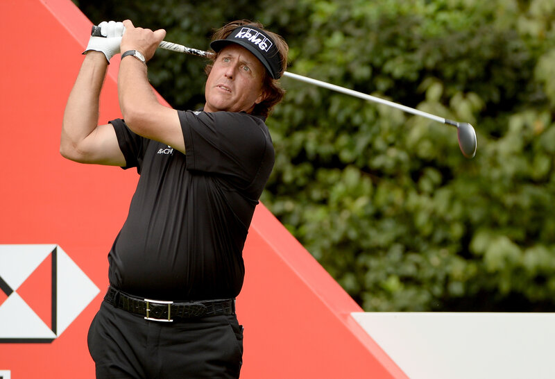 golfer mid-swing