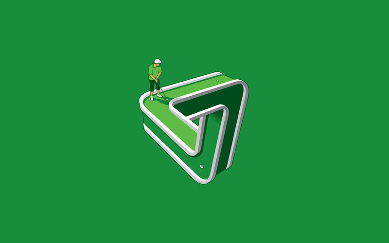 golfer on logo