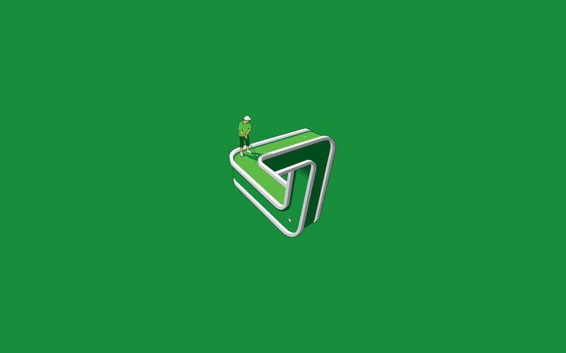 golfer on logo