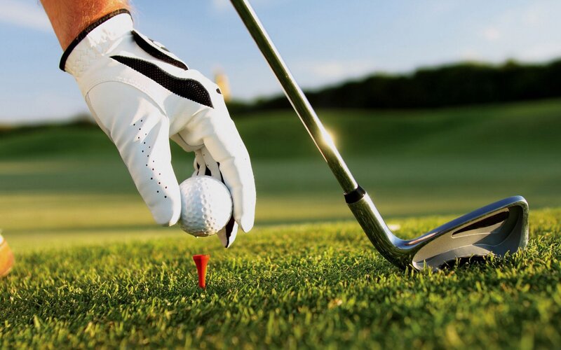 Golfer's Hand with Ball