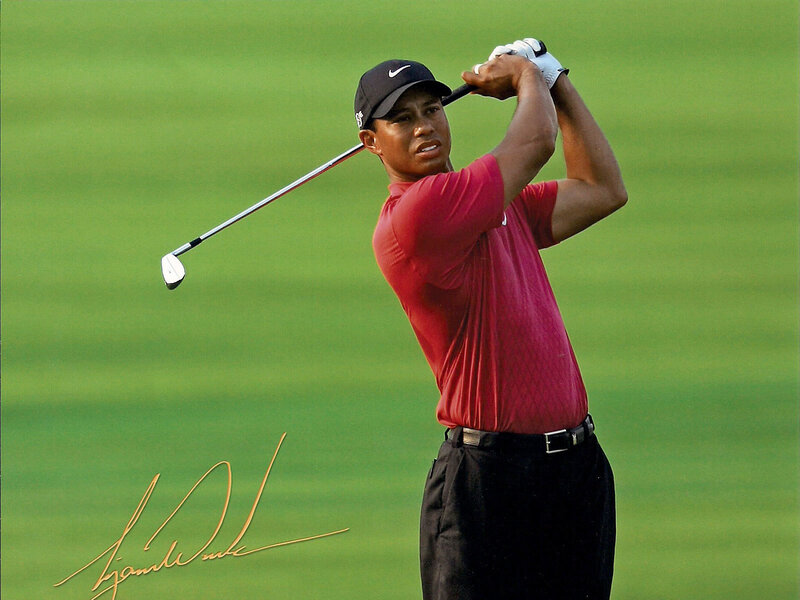 Golfer Swinging Club