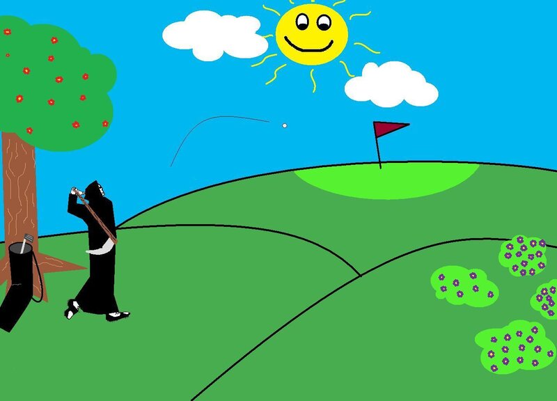 Golfing grim reaper