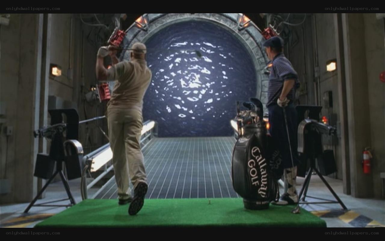 golfing near a stargate