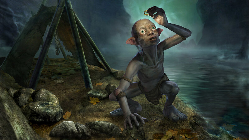 Gollum by the river