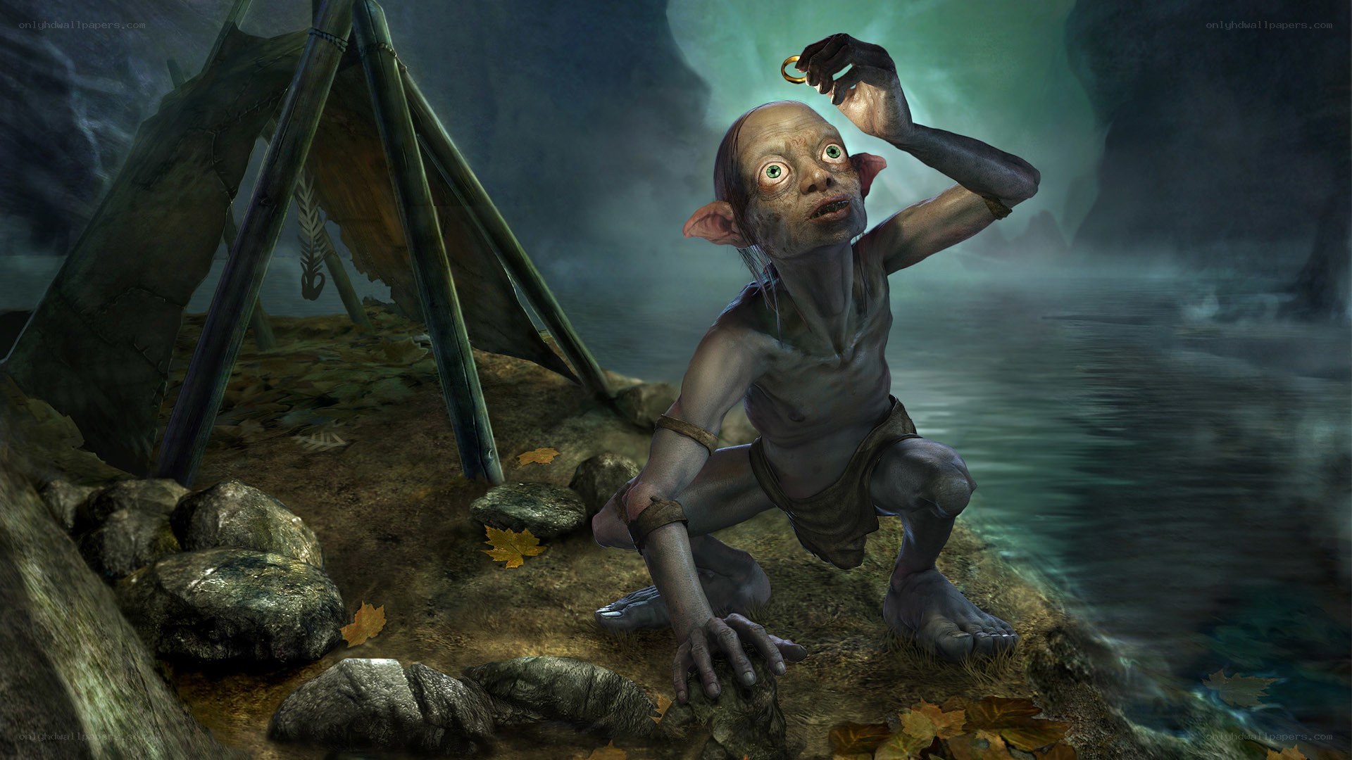 Gollum by the river
