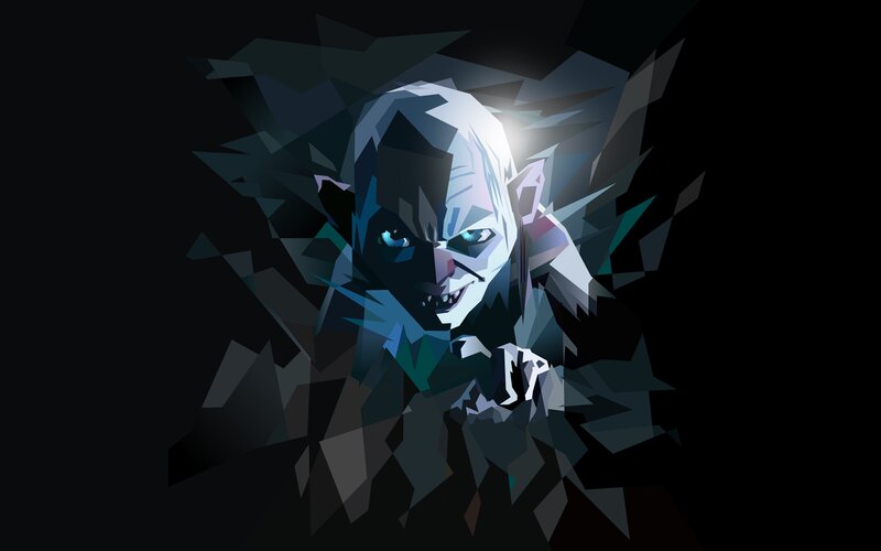 Gollum Character — Black, Dark, Menacing