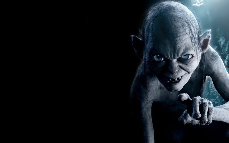 Gollum Character — Black, Dramatic, 3d Render, Dark Cave