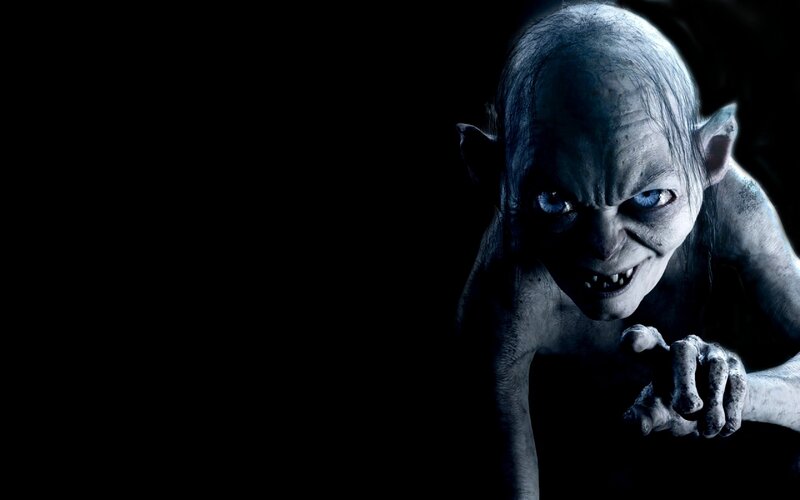 Gollum Character — Black, Dramatic, Photograph