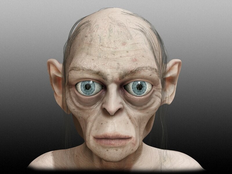 Gollum character portrait
